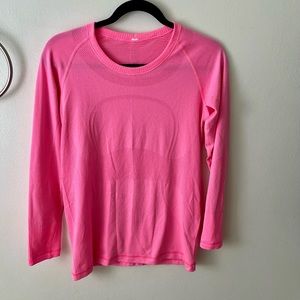 Lululemon Pink Long-Sleeve Top